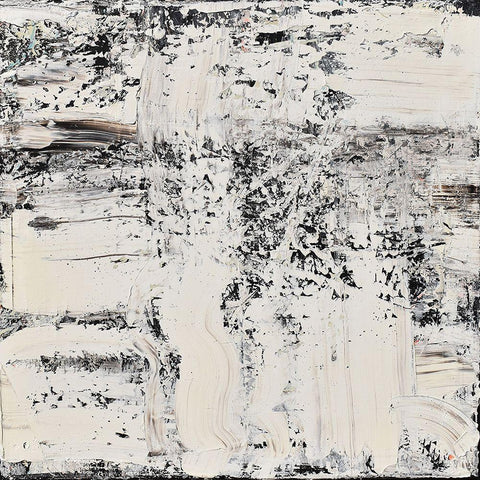 Elemental Breath Black Modern Wood Framed Art Print by Klingeler, Christian