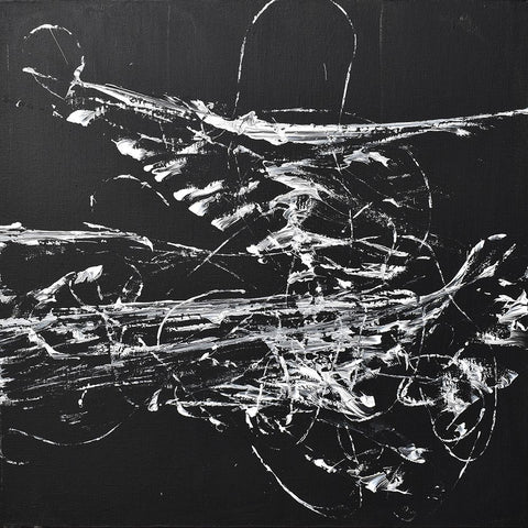 String Theory Space Black Ornate Wood Framed Art Print with Double Matting by Klingeler, Christian