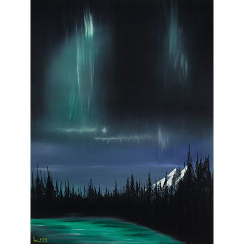 Collison II Black Modern Wood Framed Art Print by Klingeler, Christian