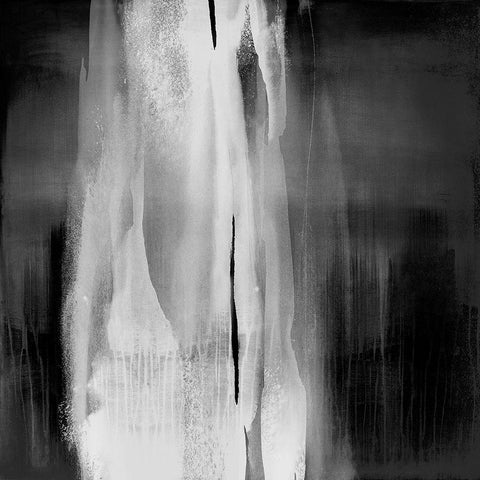 Free Fall Black and White I Black Modern Wood Framed Art Print with Double Matting by Wright, Christine