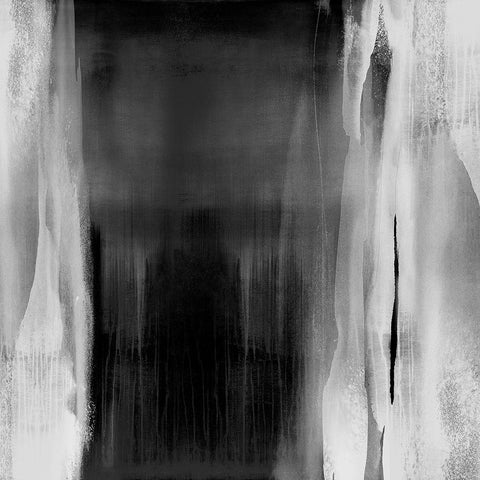 Free Fall Black and White II Black Modern Wood Framed Art Print with Double Matting by Wright, Christine