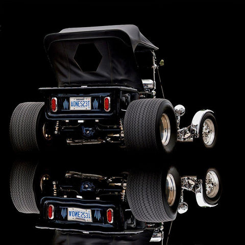 1923 Model T Hot Rod Black Ornate Wood Framed Art Print with Double Matting by Branson, Clive