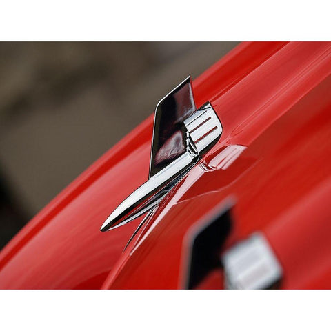 1957 Chevy Bel Air J White Modern Wood Framed Art Print by Branson, Clive