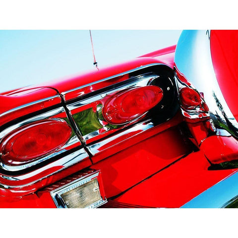 1958 Ford Fairlane 500 D Gold Ornate Wood Framed Art Print with Double Matting by Branson, Clive