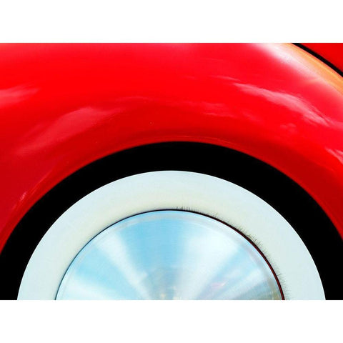 39 Ford Deluxe Wheel and Fender Gold Ornate Wood Framed Art Print with Double Matting by Branson, Clive