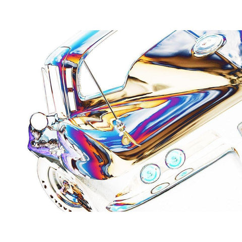 64 Corvette Sting Ray H Gold Ornate Wood Framed Art Print with Double Matting by Branson, Clive