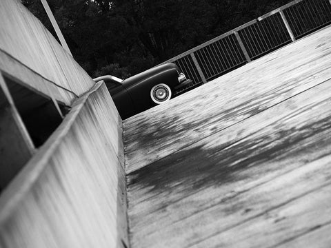 Surveillance Black Ornate Wood Framed Art Print with Double Matting by Branson, Clive