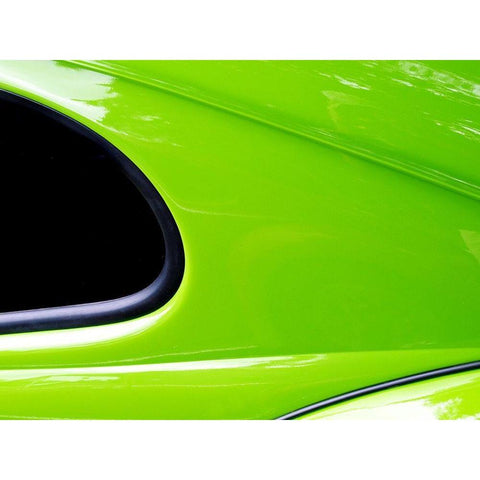 VW Side profile White Modern Wood Framed Art Print by Branson, Clive