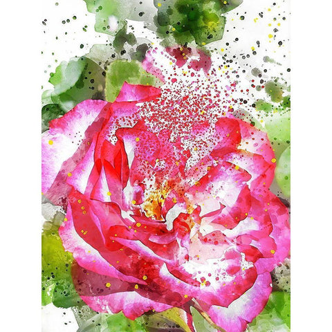 Floral in Bloom II Gold Ornate Wood Framed Art Print with Double Matting by Young, Chamira