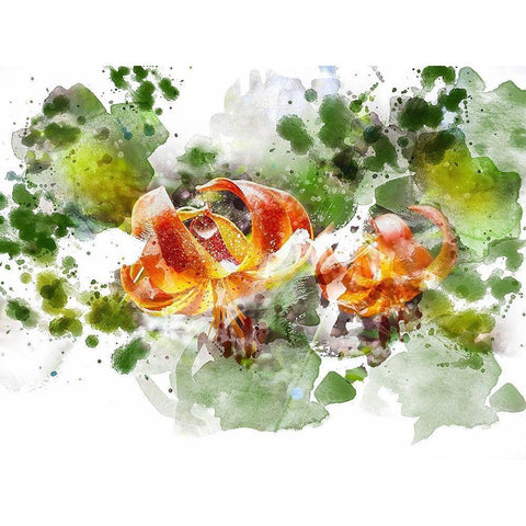 Floral in Bloom XVIII White Modern Wood Framed Art Print by Young, Chamira