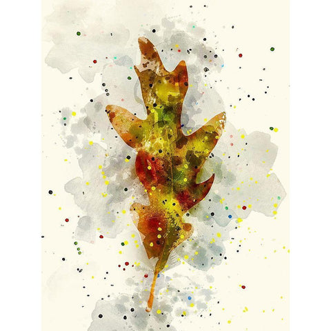 Leaf Study III White Modern Wood Framed Art Print by Young, Chamira