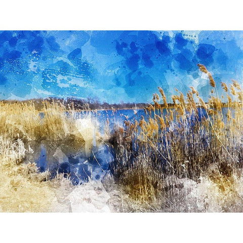 Phragmites II White Modern Wood Framed Art Print by Young, Chamira