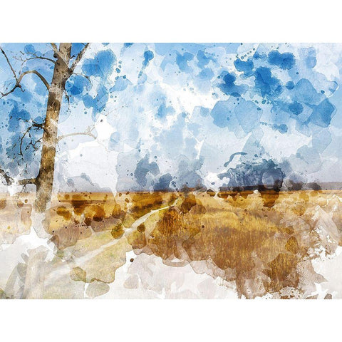 Meadow II White Modern Wood Framed Art Print by Young, Chamira