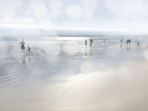 Lowtide White Modern Wood Framed Art Print with Double Matting by Davis, Devon