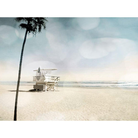 Solitude Black Modern Wood Framed Art Print by Davis, Devon