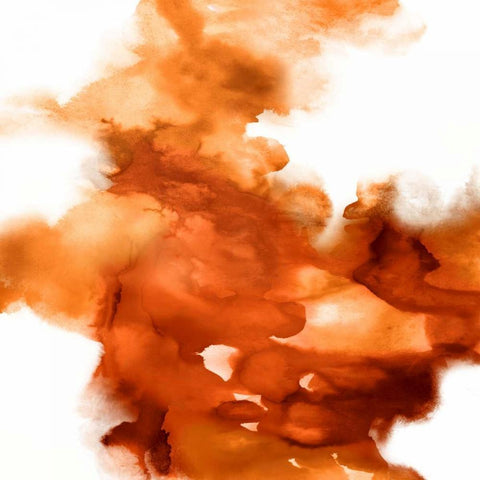 In the Midst I Black Ornate Wood Framed Art Print with Double Matting by Hudson, Daniela