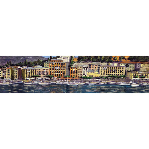 Santa Margherita Ligure White Modern Wood Framed Art Print by Corallo, Daniela