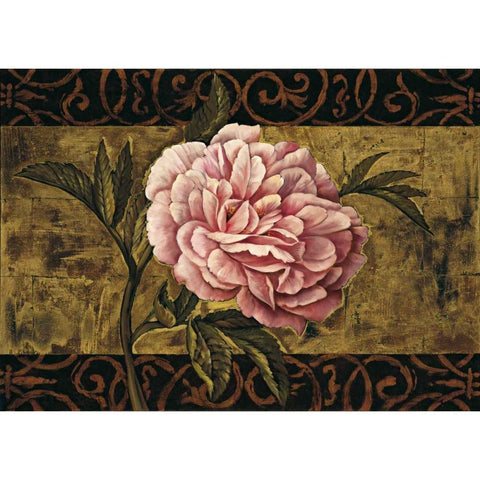 Everlasting II Black Modern Wood Framed Art Print with Double Matting by Harper, Diane