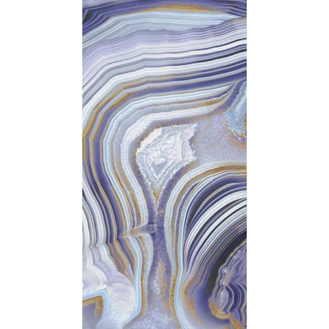 Agate Flow I Black Modern Wood Framed Art Print with Double Matting by Carson, Danielle