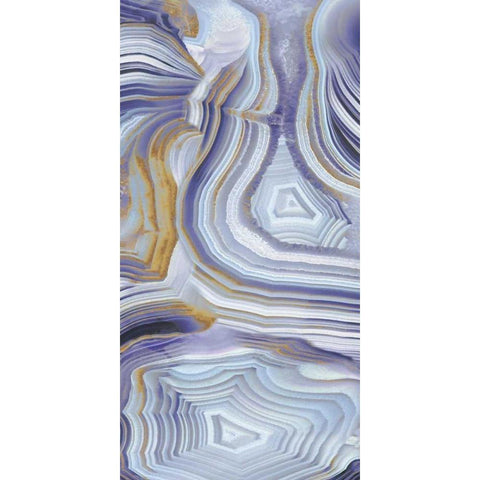 Agate Flow II Gold Ornate Wood Framed Art Print with Double Matting by Carson, Danielle