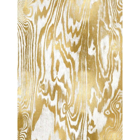 Golden Movement I Black Modern Wood Framed Art Print with Double Matting by Carson, Danielle