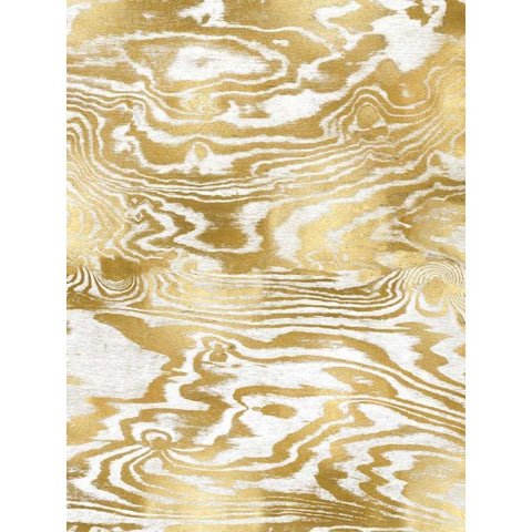 Golden Movement III Gold Ornate Wood Framed Art Print with Double Matting by Carson, Danielle