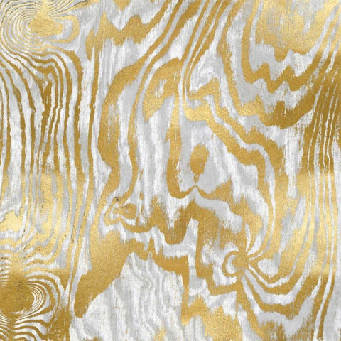 Gold Variations II White Modern Wood Framed Art Print by Carson, Danielle