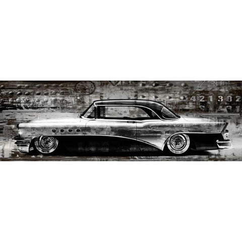 Classic Ride White Modern Wood Framed Art Print by Matthews, Dylan