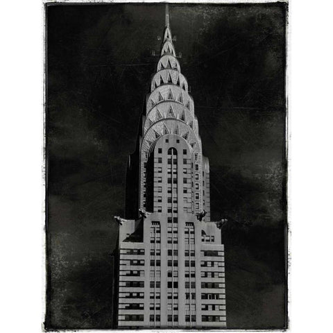 Chrysler Black Modern Wood Framed Art Print with Double Matting by Matthews, Dylan