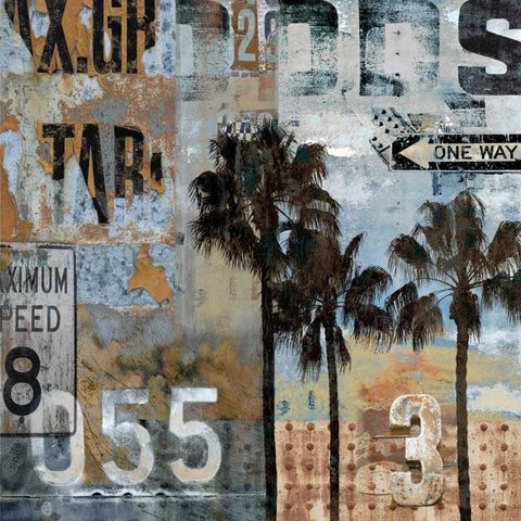 Urban Textures Black Ornate Wood Framed Art Print with Double Matting by Matthews, Dylan