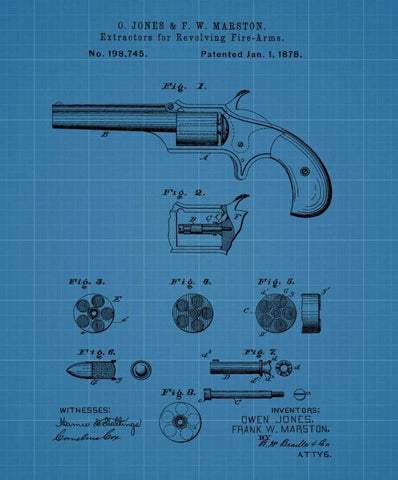 Extractors for Revolving Firea White Modern Wood Framed Art Print with Double Matting by Sproul, Dan