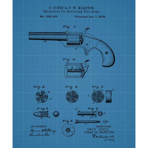 Extractors for Revolving Firea Black Modern Wood Framed Art Print by Sproul, Dan