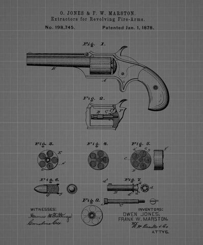 Extractors for Revolving Firea White Modern Wood Framed Art Print with Double Matting by Sproul, Dan