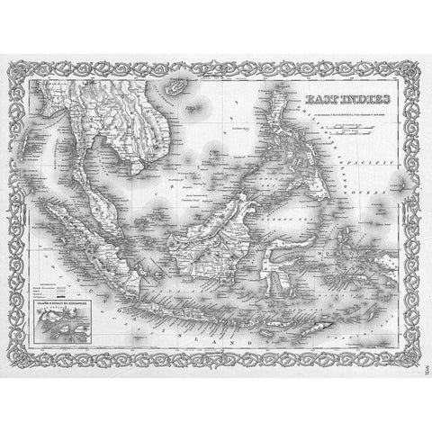 East Indies White Modern Wood Framed Art Print by Sproul, Dan