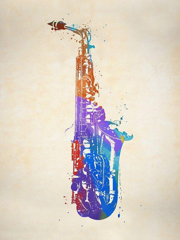 Brass White Modern Wood Framed Art Print with Double Matting by Sproul, Dan