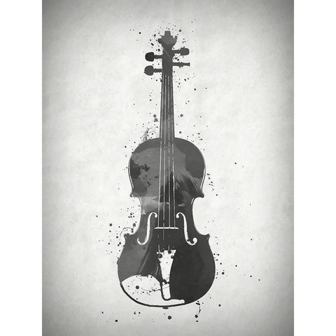 Black and White Cello Black Modern Wood Framed Art Print by Sproul, Dan