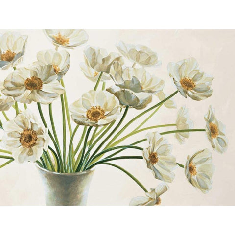 Bouquet di anemoni Gold Ornate Wood Framed Art Print with Double Matting by Barberini, Eva