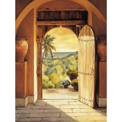 Mar Vista Gold Ornate Wood Framed Art Print with Double Matting by Eduardo