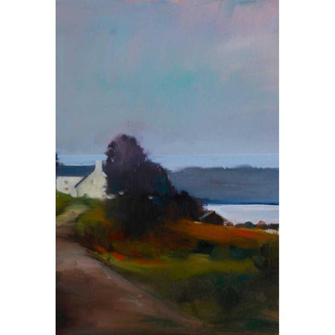 By the Water II White Modern Wood Framed Art Print by Barbini, Eddie