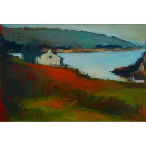 By the Water I Black Modern Wood Framed Art Print by Barbini, Eddie