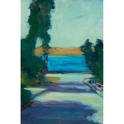 Afternoon Shadows Gold Ornate Wood Framed Art Print with Double Matting by Barbini, Eddie