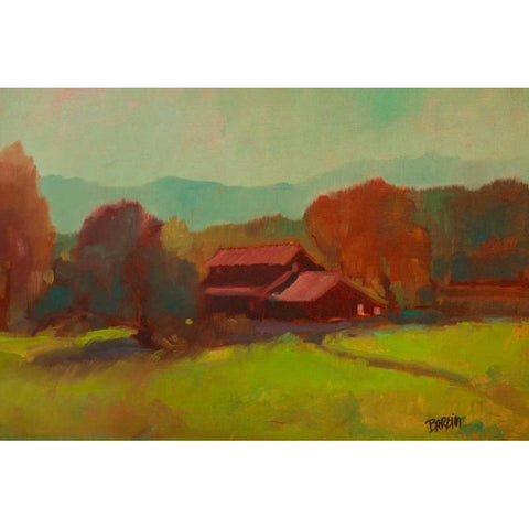 Tucked Away I Black Modern Wood Framed Art Print with Double Matting by Barbini, Eddie