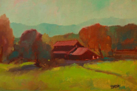 Tucked Away I White Modern Wood Framed Art Print with Double Matting by Barbini, Eddie