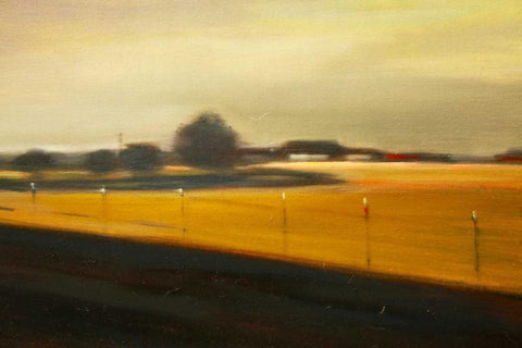 The Countryside I Black Ornate Wood Framed Art Print with Double Matting by Barbini, Eddie