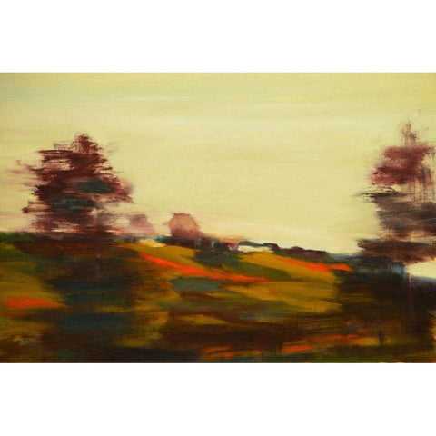 The Countryside IV Black Modern Wood Framed Art Print with Double Matting by Barbini, Eddie