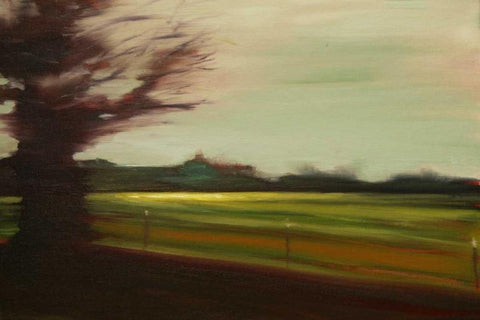 The Countryside V Black Ornate Wood Framed Art Print with Double Matting by Barbini, Eddie