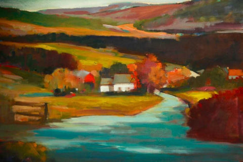 Entrance White Modern Wood Framed Art Print with Double Matting by Barbini, Eddie