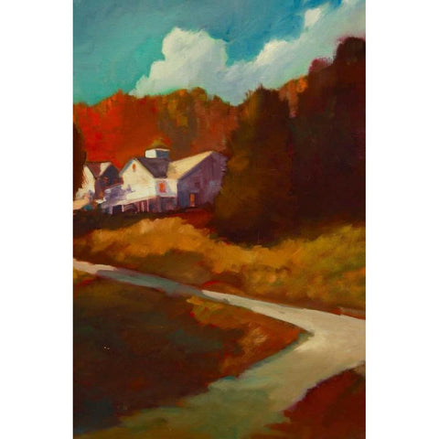 Up to the House Gold Ornate Wood Framed Art Print with Double Matting by Barbini, Eddie