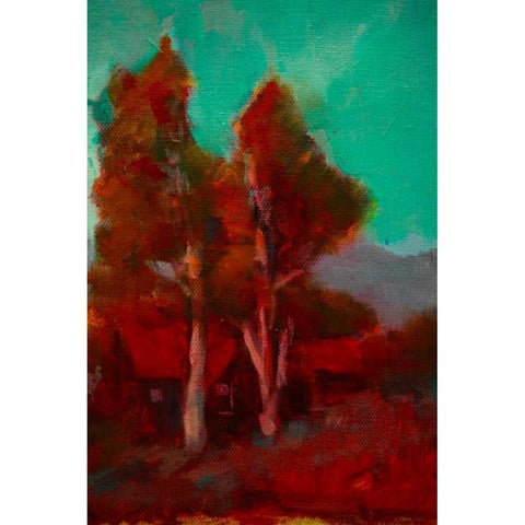 Partners Black Modern Wood Framed Art Print by Barbini, Eddie