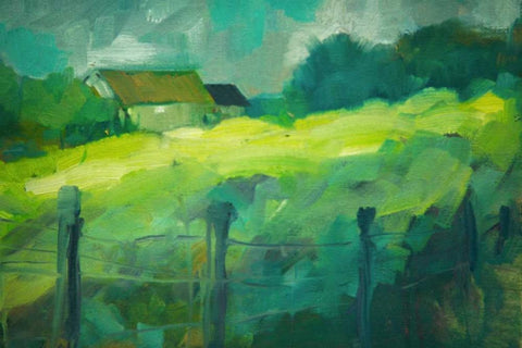 Tucked Away II Black Ornate Wood Framed Art Print with Double Matting by Barbini, Eddie